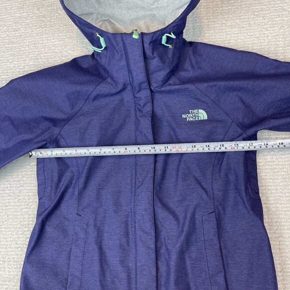 The North Face Jacket Womens Hyvent 2.5L Rain Jacket Zip Coat Purple XS - Picture 12 of 16